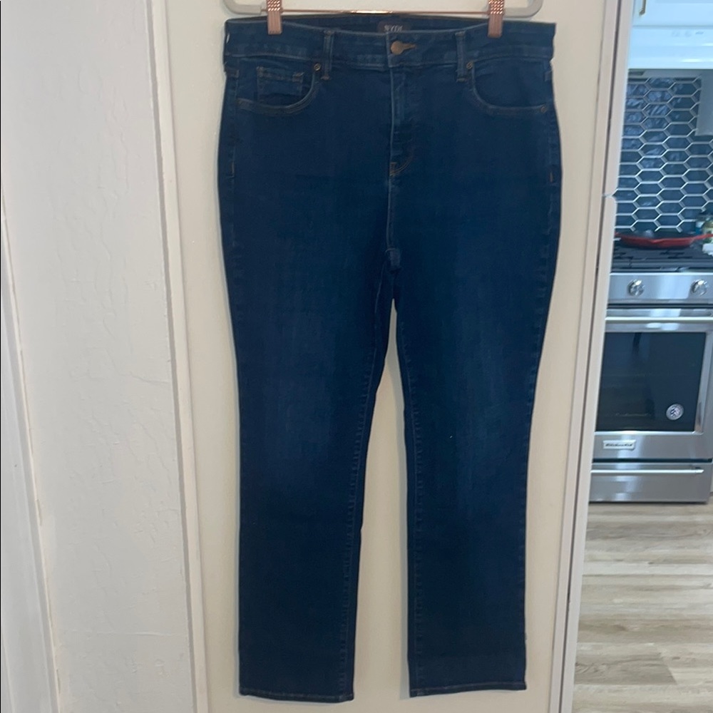 NYDJ Marilyn Straight Deep Indigo Jeans | 16P
